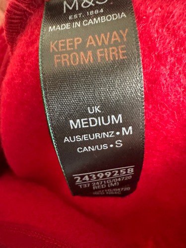 M&S Peanuts Snoopy Snuddie Oodie MEDIUM Marks & Spencer Chill Borg Hoodie 12-14 - Picture 6 of 6