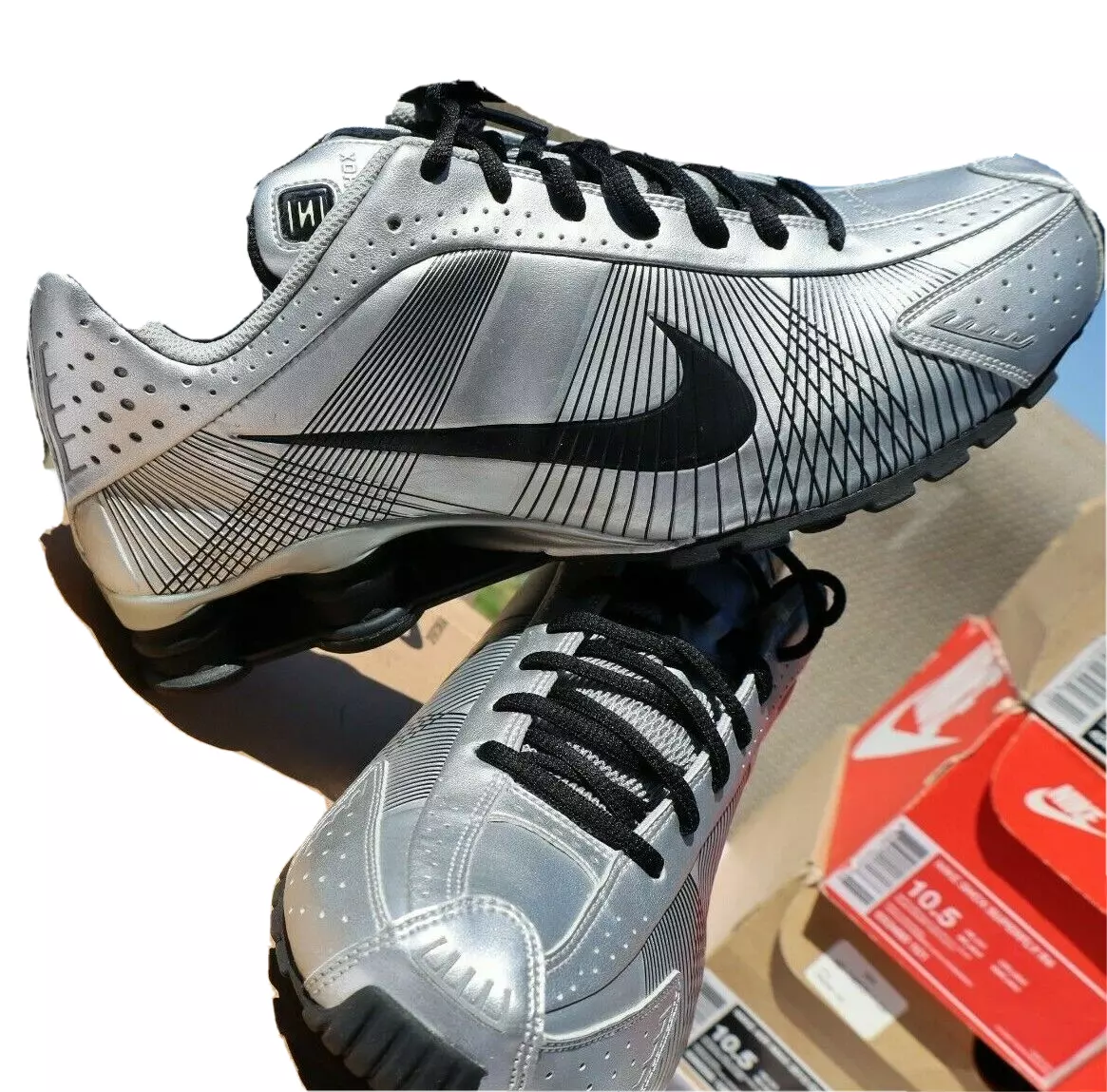 Nike shox 2024 r4 femme argent