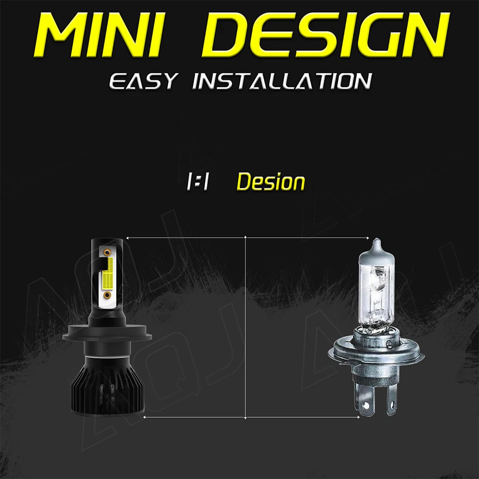 7 Inch LED GLASS Headlight Round, ORIGINAL CLASSIC LOOK conversion Chrome pair++ Foto 2 de 4