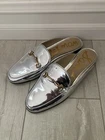 Sam Edelman Slip On silver metallicFlats Mules Shoes 6.5