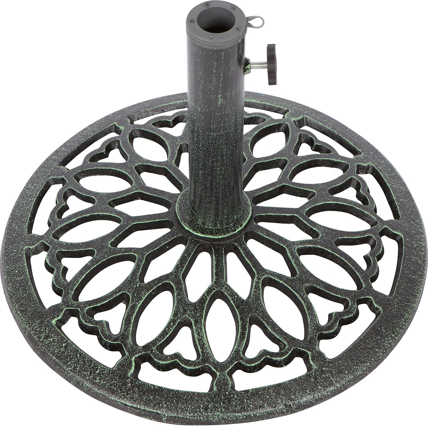 Cast Iron Umbrella Base 15.7 Inch Diameter (Green) eBay
