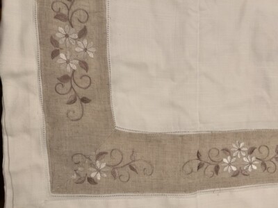 Real Linen Square Table Clothes  51×71