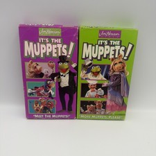 Vintage 1993 Jim Henson VHS It  s The Muppets Meet - More Muppets Please Lot