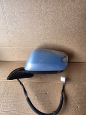 2009-2013 Honda Jazz N/s Passenger Door Mirror Wing Mirror Powerfold Light Blue