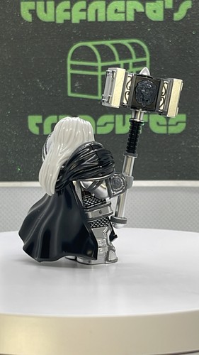 IMPORTACIÓN PERSONALIZADA Brick Man LEGO GUERRERO MEDIEVAL Variante Gris LUJO MiniFigura - Imagen 5 de 15
