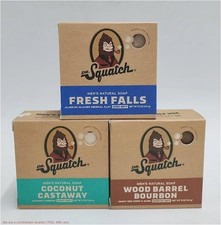 LOT OF 3!! DR. SQUATCH Mens All Natural Bar S...