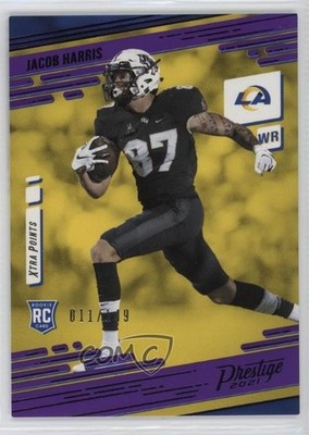 2021 Panini Prestige Rookies Xtra Points Purple 11/149 Jacob Harris #283 3hd
