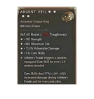 Diablo 4 Season 12 Argent Veil 4GA 57% Unique Ring Paladin Equipment Item Gear