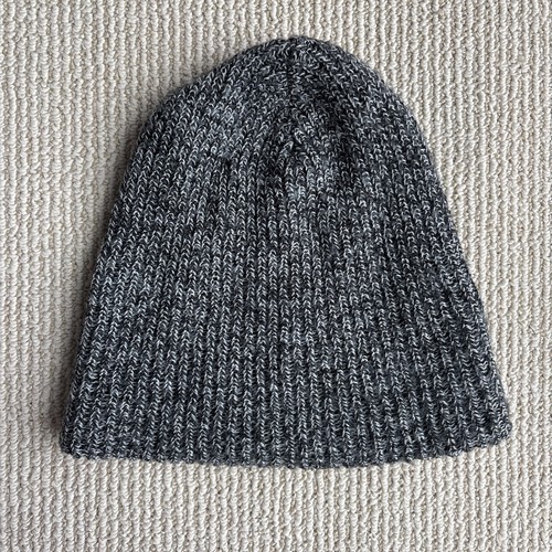Artex Knitting Mills Made USA Acrylic Grey Beanie Hat Cap Knit