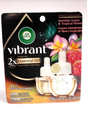Air Wick Essential Oils Refill 2 Pack - ''Hawaiian Guava & Tropical Flower''