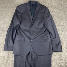 J.Crew Thompson 2 Piece Suit Men 38R Blazer 30x30 Trouser Blue Wool Blend Coat