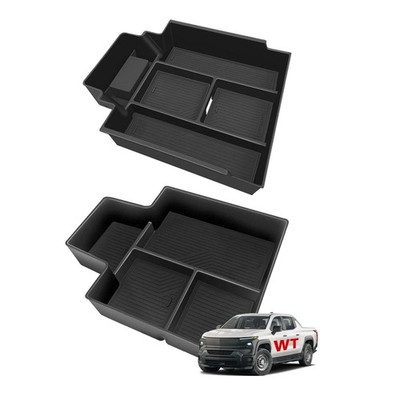BestEvMod 2PCS Center Console Organizer Trays Fit for Chevrolet Silverado EV ...