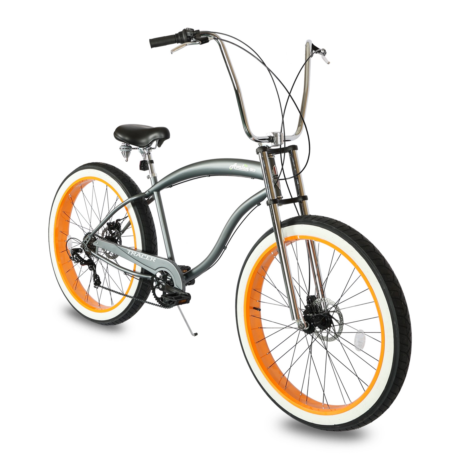 Tracer 29 inch Men Beach Cruiser Bike 7 Speed 29'' Wheel Fat Tire Disc Brake New