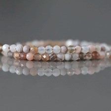 Botswana Agate Beads 1.9mm 2mm Faceted Genuine Agate Beads 15" Gemstone Beads