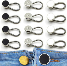 12 Pack Shirt Collar Extenders Adjustable Button Expanders No Sew Hidden
