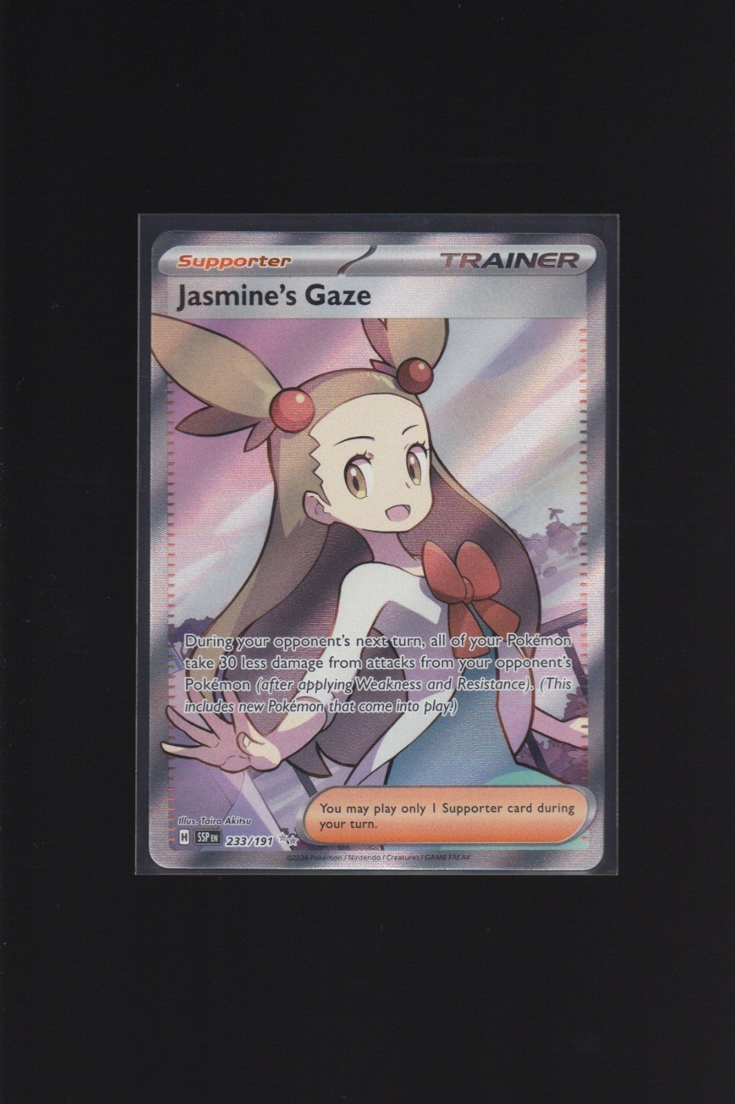 Jasmine’s Gaze 233/191 Surging Sparks Full Art Rare Pokemon TCG Card NM