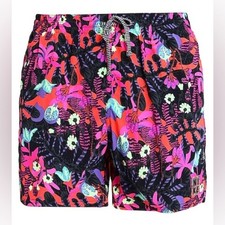 NWT NIKE SWIM 5" Icon Swim Shorts Electric Floral Small