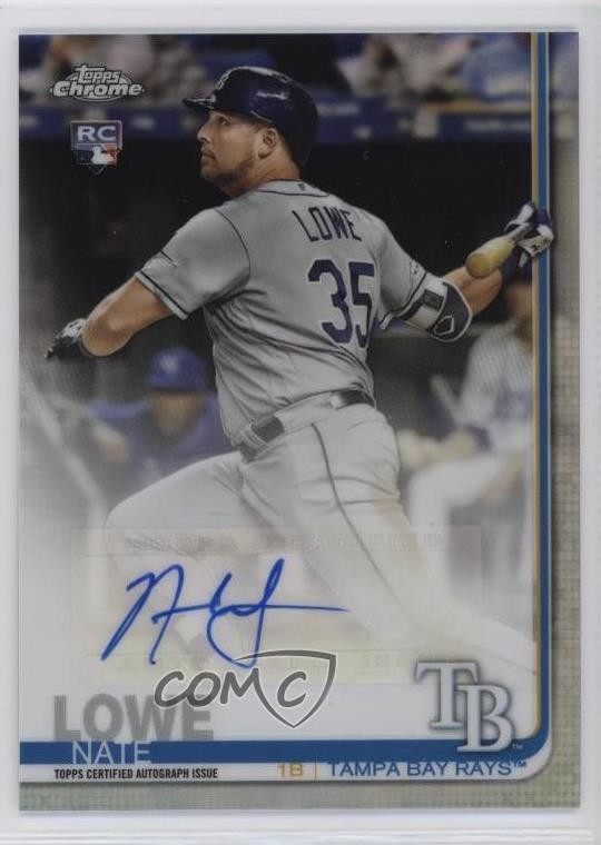 2019 Topps Chrome Update Target Auto Nate Lowe #CUA-NLO Auto w5p