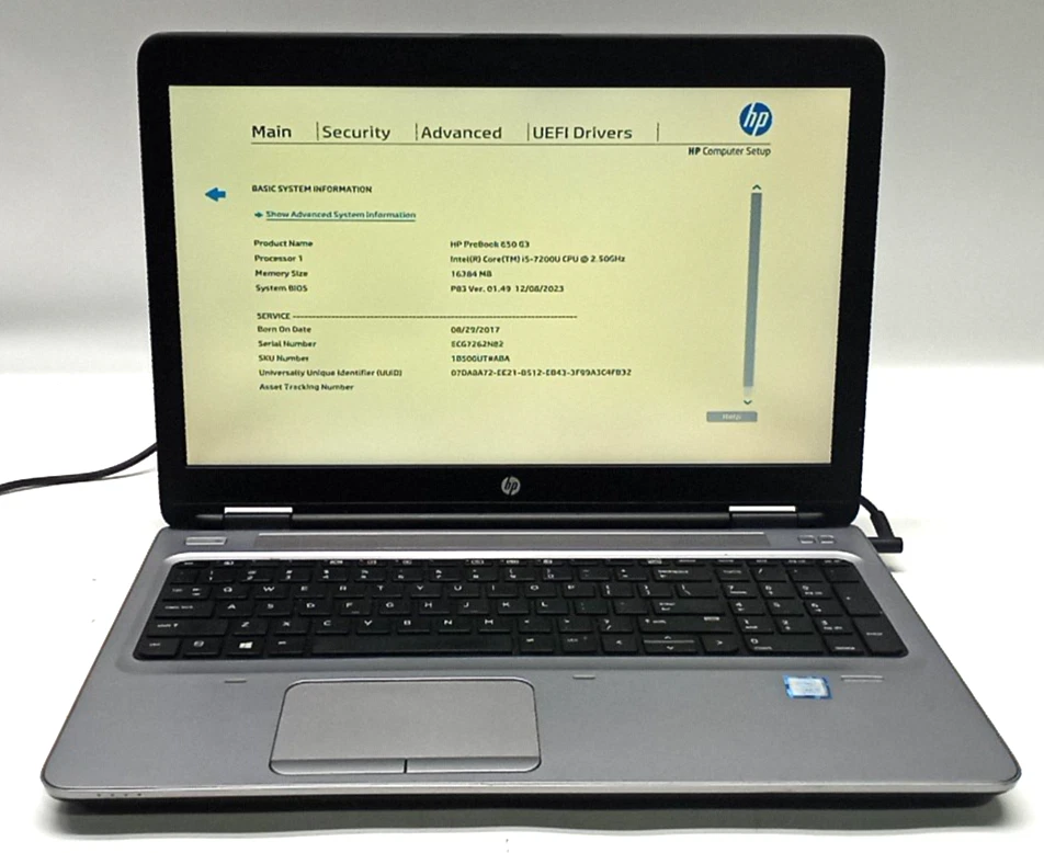 HP Intel Core i5 7th Gen. PC Laptops & Netbooks 15-15.9 in Screen