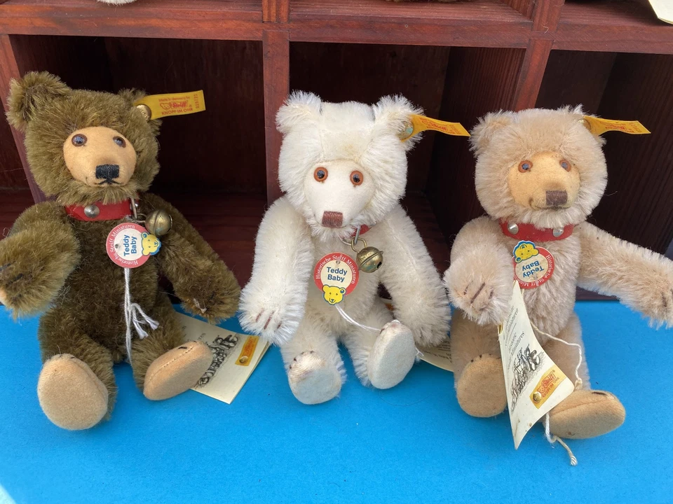 Steiff 12 Teddy-Bären im Setzkasten Historische Miniaturen sammeln o. verschenke - Bild 3 von 4