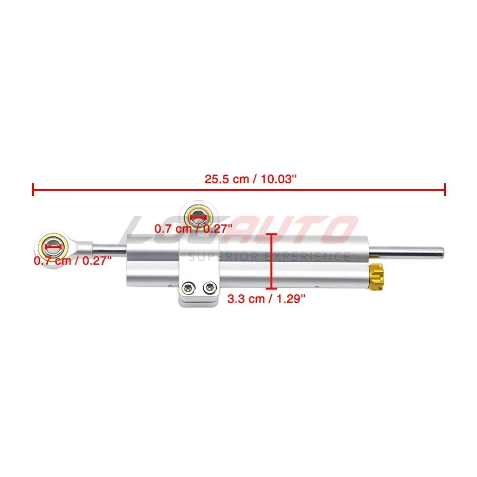 Estabilizador de amortecedor de direção universal para motocicleta Honda Suzuki segurança invertida - Imagem 3 de 4