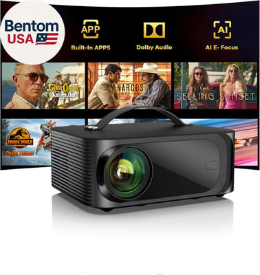 Projector-4K with Wifi and Bluetooth: [Pro-Level Brightness/50W Doiby/Built-In A