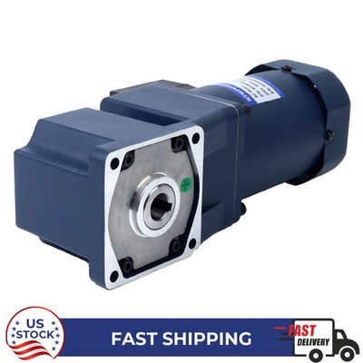 #ad #ad AC Induction Motor 90W 110VAC 7.5RPM 40Nm 90mm Right Angle Gearbox Hollow Shaft $158.12