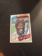 George Scott - 1980 Topps #414 Autographed EX