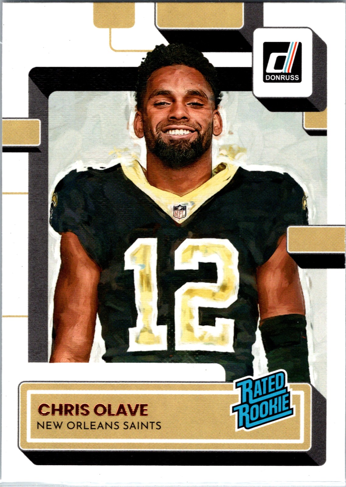 2022 Donruss #309 Chris Olave Rated Rookies Portrait