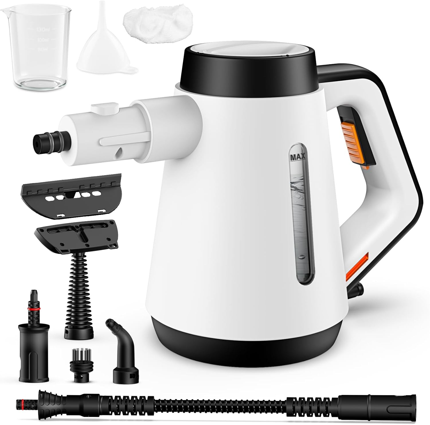 Handheld Steam Cleaner, 400Ml Pressurized Multi-Purpose Steam Cleaner with 9Pcs