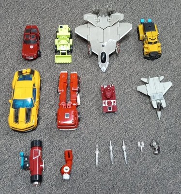 Lot of 8 used Transformers G1 for parts or repair