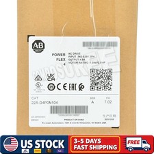 New 2022 AB 22A-D4P0N104 PowerFlex 4 1.5 kW 2 HP AC Drive 22AD4P0N104