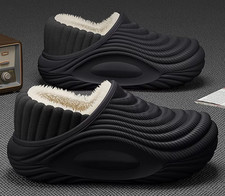 Warm Plush Waterproof EVA Indoor Slippers For Women Winter Soft Thick Bottom Non