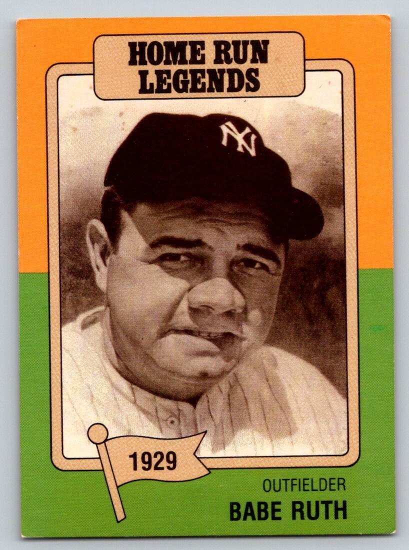 1986 Big League Chew Home Run Legends - Babe Ruth #2
