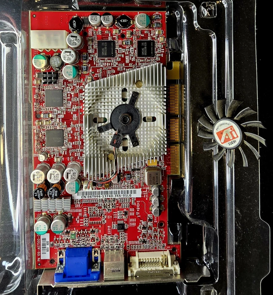 100-437105 ATI Radeon 9550 Video Card - Fan Broken Off - Image 4 of 4