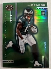2020 Panini Chronicles Dynagon Jalen Reagor Eagles Green Prizm #D-17 RC 28/49