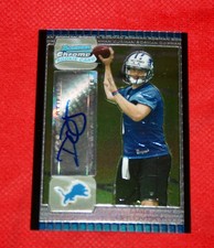 Lions Dan Orlovsky Signed 2005 Topps Bowman Chrome Rookie Card #233. rookie card picture