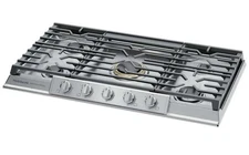 Frigidaire PCCG3680AS Professional Series 5 Burner 36"W  Stainless Gas Cooktop