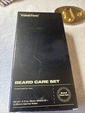 Waking Forest Beard Care Set 2fl. Biotin Beard Oil  Derma Roller New