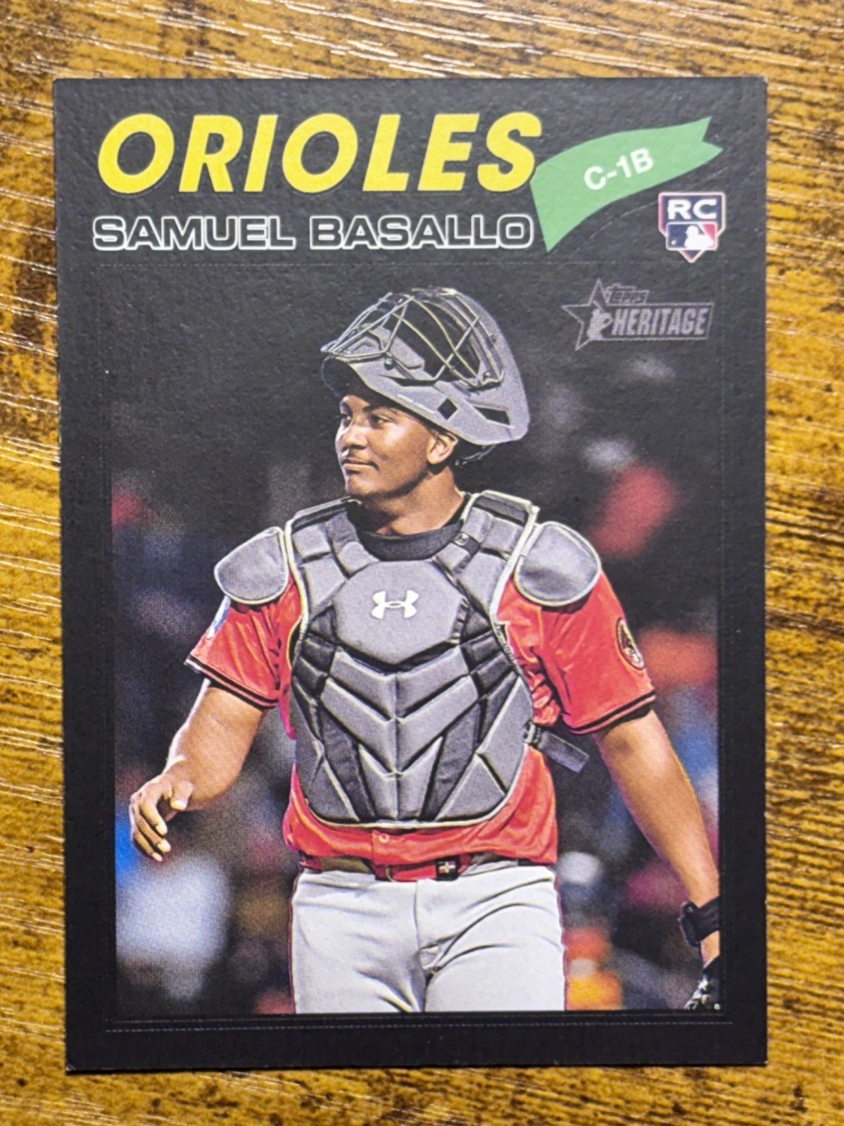2026 Topps Heritage Samuel Basallo Black Border Rookie Card RC #175 Print Run 50