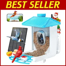 Smart Bird Feeder with Camera - AI Identify, 1080P HD Video