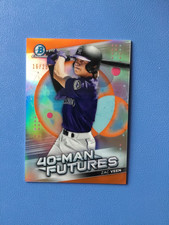 2021 Bowman Chrome 40-Man Futures Orange Refractor 16/25 Zac Veen #FMF-7
