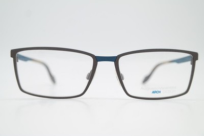 Brille Augusto Valentini ARCH 70477 Grau Blau Eckig Brillengestell Neu