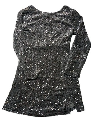 Long Sleeve Sequin Mini Dress for sale | eBay