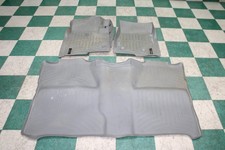 Worn 07-13 Gm Truck Crew Aftermarket Gray All Weather Front Rear Floor Mat
