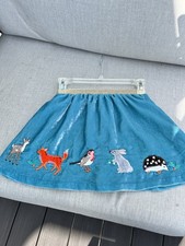 Mini Boden Girls' Velvet Appliqu Skirt