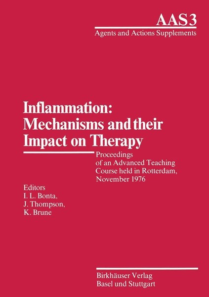 Inflammation: Mechanisms And Their Impact On Therapy Bonta (U. A.) Taschenbuch-image