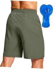 Men's Mountain Bike Shorts 4D Padded Baggy Bicycle Biking Large Grey Sage