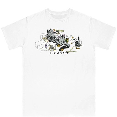 Kliban Cat Chow Fun Crazy Unisex T Shirt Full Size S-5XL