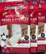Catchmaster Pantry Pest & Moth Pheromone Infused Glue Board Traps Indian Meal